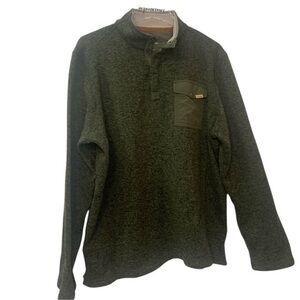 Woolrich Quarter Snap Long Sleeve Knit Sweatshirt